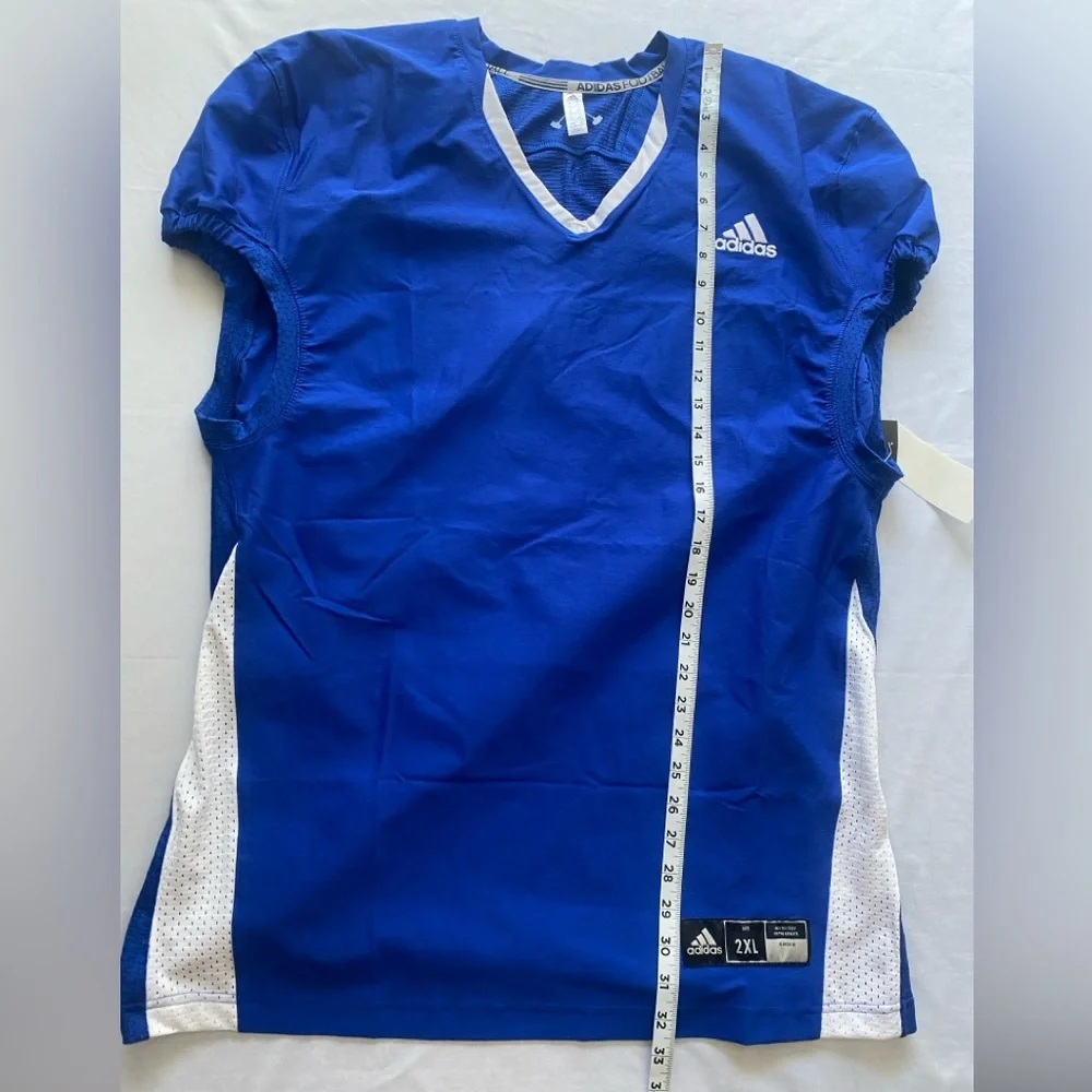 Adidas Plus Size 2XL Royal Blue‎ Football Practice Jersey